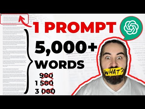 Use the ChatGPT prompt for Articles Over 5000 Words