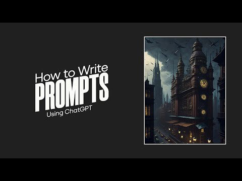 How to write Ai image prompts using Chat GPT